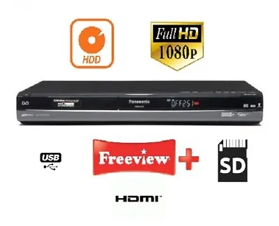 £90 • Buy Panasonic DMR-EX83 250GB HDD DVD Recorder With Freeview+, HDMI, USB, SD Card