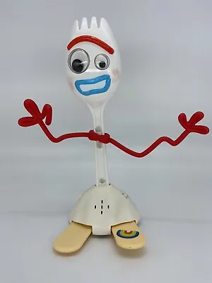 Toy Story 4 Talking Forky Disney Pixar Thinkway Push Along Walking Figure Sporky • £16.99