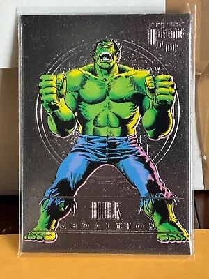 2023 Marvel Fleer Ultra Midnight Sons Hulk Medallion Silver #M-20 Nice • $8.99