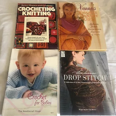 LOT Of 4 CROCHET BOOKS: Better Homes & Gardens -For Babies - Vanna's Favorite  • $15.96