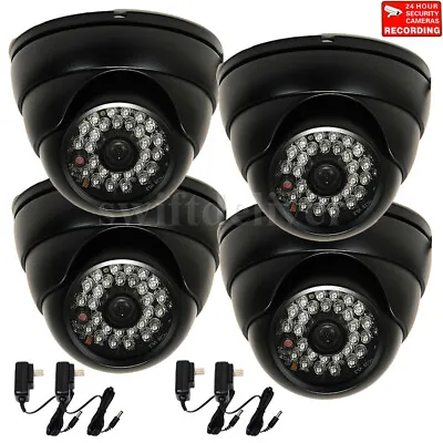 4 X Security Cameras 700TVL W/ SONY Effio CCD Wide Angle Len CCTV IR Outdoor AK1 • $233.90