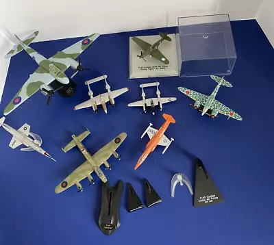 Metal Military Airplanes Lot Of 8 Die Cast Collectible Models/Toys With Extras • $9.99