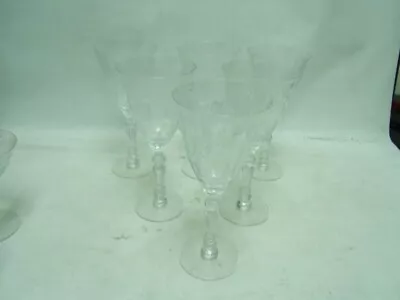 Fostoria Chintz Water Goblet Set Of 6 7 5/8  Tall Etched No Chips • $79.99