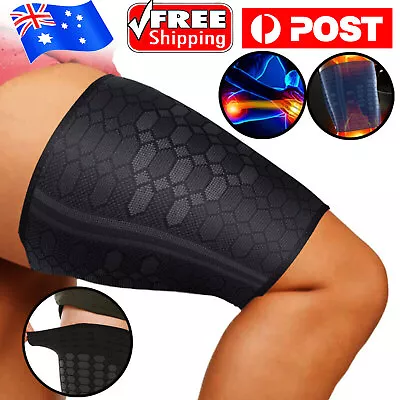 Thigh Leg Support Hamstring Quadriceps Wrap Groin Quad Brace Compression Sleeve • $16.98