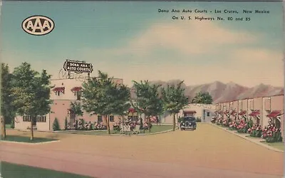 $11.79 • Buy Las Cruces, NM: Dona Ana Auto Court, Vintage New Mexico Linen Postcard