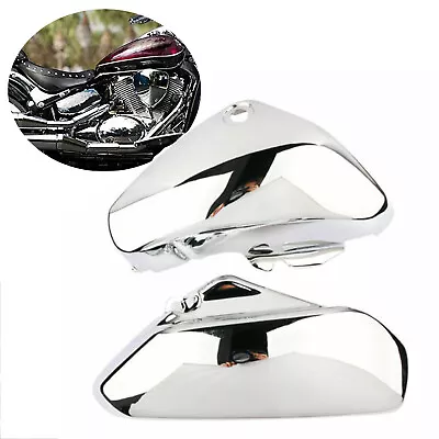 Chrome Left & Right Side Battery Fairing Cover Fit For Suzuki Boulevard C50 C50T • $63.63