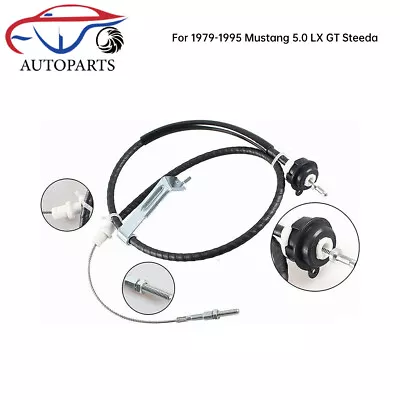 NEW Replacement Adjustable Clutch Cable For 1979-1995 Mustang 5.0 LX GT Steeda • $29.99