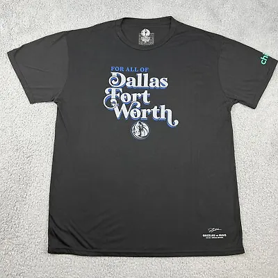 Dallas Mavericks Shirt Adult Extra Large Black Trinity River Blues Leon Bridges • $19