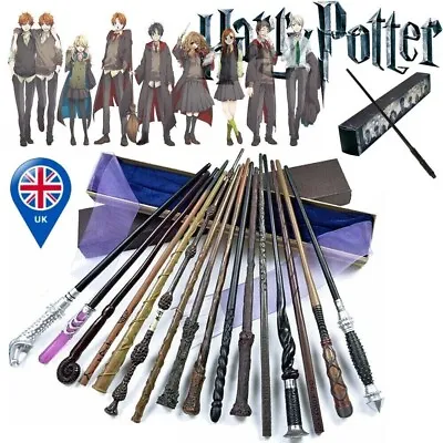 Harry Potter Metal Core Magic Wand Cosplay Hermione Granger Voldemort Boxed Gift • £6.99