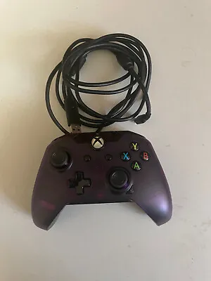 $45 • Buy PDP Wired Controller For Xbox One Purple PC Tested Working Mint Condition