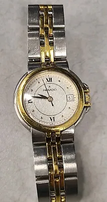 Movado Watch Women Gold Tone White Dial With Date 81-36-835 Working Perfectly • $115