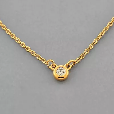 NEW TIFFANY & Co. 18K ROSE GOLD ELSA PERETTI DIAMONDS BY THE YARD NECKLACE BOX • $875