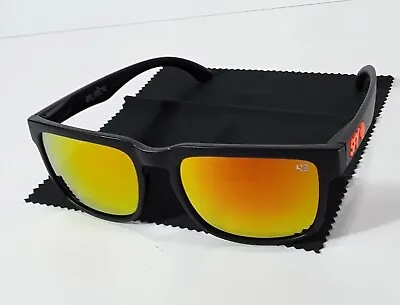 SPY Matte Black & Orange PROMO Sunglasses Helm Spy+ Optics Men Women Ken Block  • $17.98
