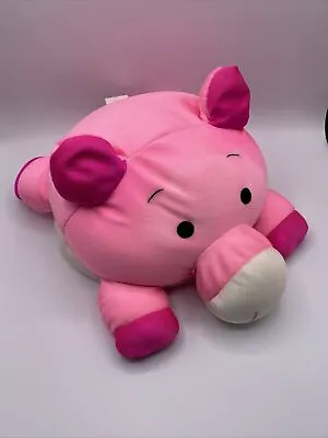 Moshi Hot Pink Pig Plush Micro Foam Bead Stuffed Animal Mushy Nylon Ball 13 Inch • $21.22
