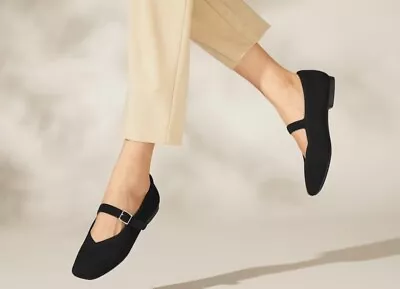 Vivala Womens Margot Maryjane Black Flat Shoe Size EU 39 SIZE 8 • $39