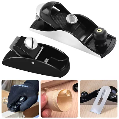 Mini Hand Planer Woodworking Smoothing Wood Planes Tool Adjustable Flat Bottom • $17.99