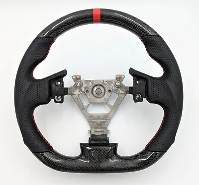 REVESOL Real Carbon Fiber Black Steering Wheel For 2003-2007 INFINITI G35 V35 • $409