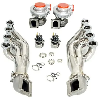 For LS1 LS2 LSX V8 4.8L 5.3L 5.7L 6.0L 6.2L Turbos AR 80.81+Manifold+Wastegates • $996.39