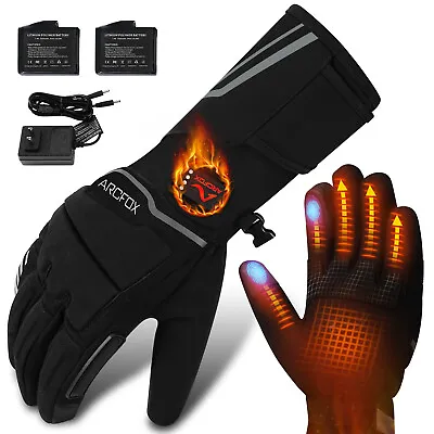 Motorcycle Heated Gloves Rechargeable Battery Touchscreen Winter Warm Gift • $69.99