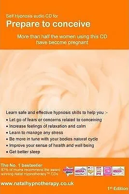 PREPARE TO CONCEIVE CONCEPTION CD Natal Hypnotherapy Maggie Howell HYPNOBIRTHING • £3.99