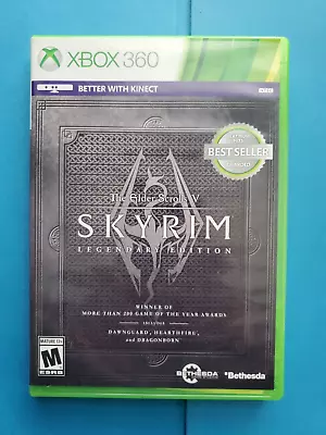 The Elder Scrolls V Skyrim Legendary Xbox 360 Tested And Works Fast Shipping • $9.99