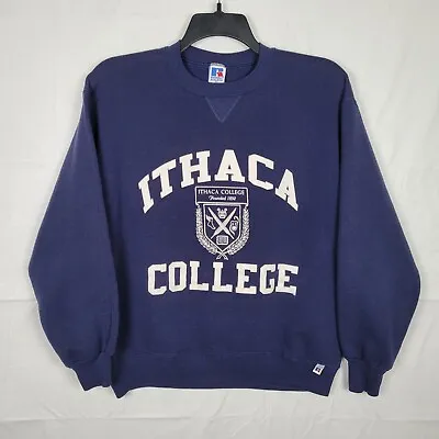 Vintage 90's Russell Athletics Crewneck Sweatshirt Men’s XL USA Made Ithaca • $28.88