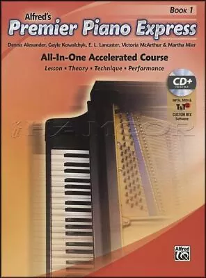 Alfreds Premier Piano Course Express 1 Music Book/MP3CD + Key Signature Bookmark • £9.34