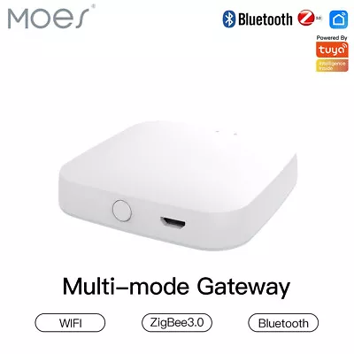 MOES Wireless Tuya Multi-Mode Smart Gateway Hub WiFi ZigBee Bluetooth Mesh Hub • $39.99