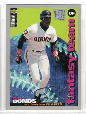 Barry Bonds   Baseball  1994 Upper Deck Collector's Choice  Silver Signa • $4.50