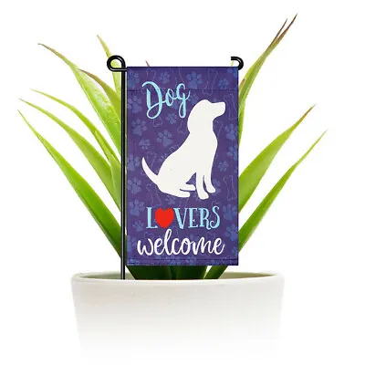 G128 Garden Flag Dog Lovers Welcome 4 X8  • $13.99