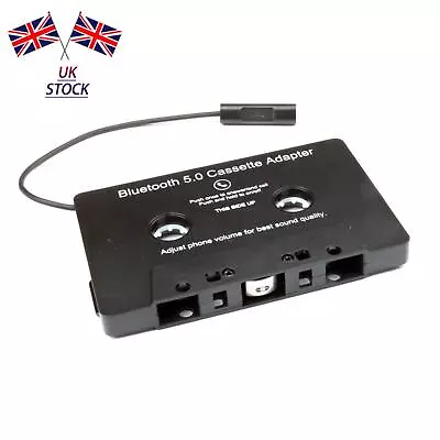 Rechargeable Universal Car Bluetooth Audio MP3 Adapter Cassette Tape Converter • £18.10