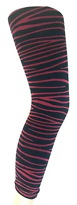 £4.99 • Buy Ladies Footless Tights- Zebra Stripe 3 Colours- Pattern  Footless Tights-Women's