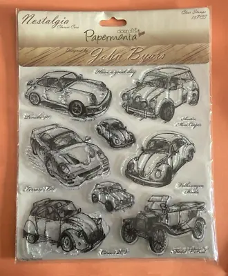 Docrafts Nostalgia Classic Cars Clear Stamps By John Byars Male UK Seller 1917 • £9.99