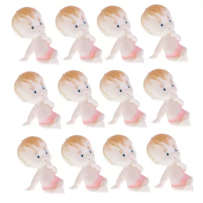 12pcs Baby Girl Boy Figures Doll Baby Shower Baptism Party Table Decorations • $18.24
