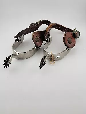 Vintage Cowboy Spurs With Leather Straps • $59.99