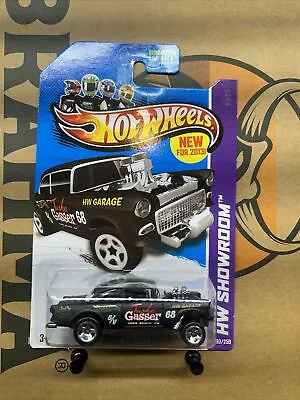 Hot Wheels 55 Chevy Bel Air Gasser Black HW Showroom 2013 #190/250 K81 SIP • $10.80