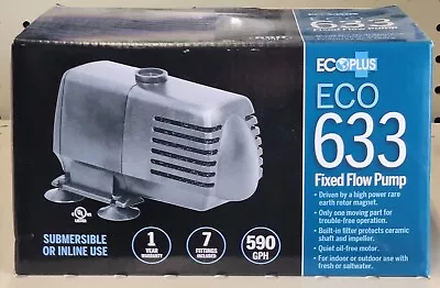 EcoPlus Eco 633 Fixed Flow Pump 594 GPH New • $64.95