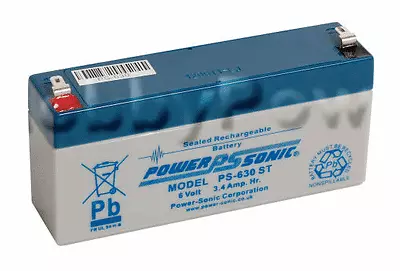 £10.99 • Buy 6v 3.4AH LEAD ACID SLA BATTERY FOR RADIO CONTROL MODEL BOATS LOW PRICE