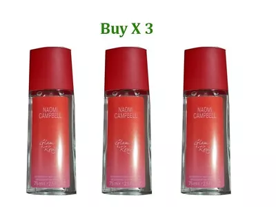 Naomi Campbell Glam Rouge 3 X 75ml New • £14.99