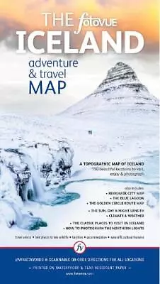 The FotoVUE Iceland Adventure & Travel Map By James Rushforth NEW Book FREE &  • £15.66