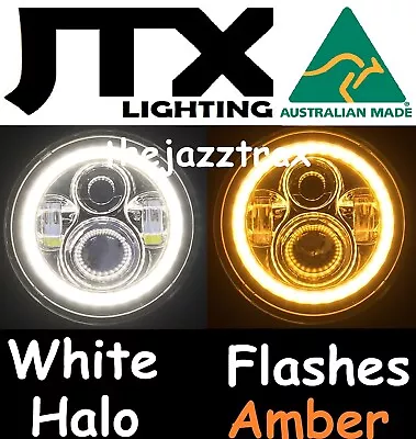 Ford F100 F150 F250 F350 Bronco Pick UP LED Halo 7  JTX Headlights Flash AMBER • $474