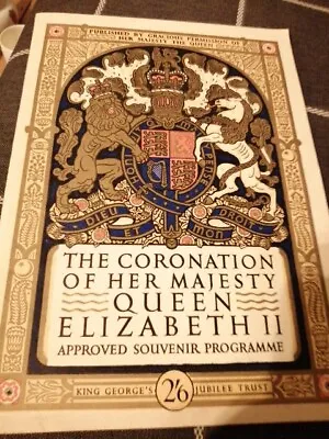 Coronation Souvenir Programme 1953 Queen Elizabeth. B • £5.50