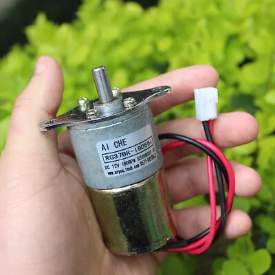 37MM DC 5V 6V 9V 12V 180RPM Slow Speed Large Torque Micro Full Metal Gear Motor • $10.55