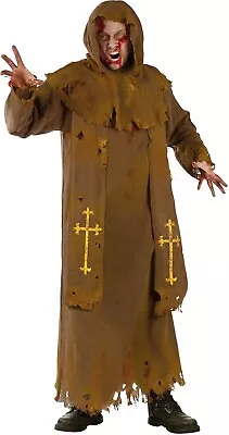 Undead Medieval Peasant DELUXE ADULT ZOMBIE MONK COSTUME One Size • $49.99