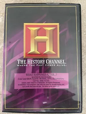 MANSON MURDERS WHAT HAPPENED AFTER? HISTORY CHANNEL Charles Charlie Cult DVD • $17.05