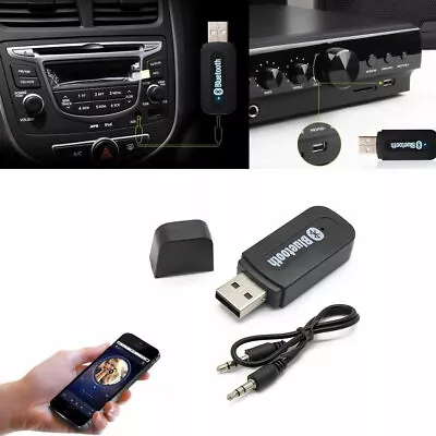 For Many Vehicles BLUETOOTH Stream Interface AUX In Jack MP3 USB CD Adapter • $23.06