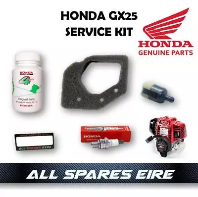 Genuine Oem Honda Gx25 Engine Service Kit Air Fuel Filter Plug & Oil • £25.95