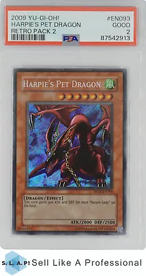 2009 Yu-gi-oh! Retro Pack 2 En093 Harpie's Pet Dragon Retro Pack 2 Psa 2 • £8.98