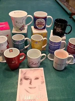 Mary Kay Cosmetics Coffee Mug Lot Of 12 & Book Seminar Girl Talk • $75