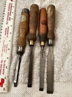 Vintage Wood Chisels 4 Pces1/43/8 &5/8”Buck& Hickmanmarplesstormonthildich • £7.50